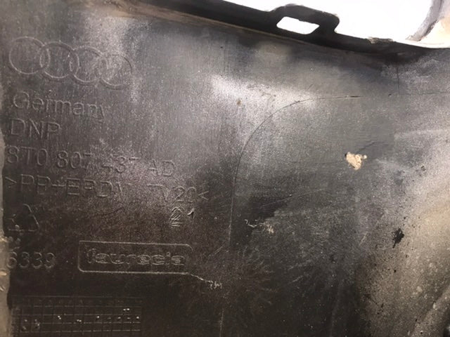 Audi A5 8T 8F 2013 ( 2011-2016)  Front Bumper OEM: 8T0807437AD