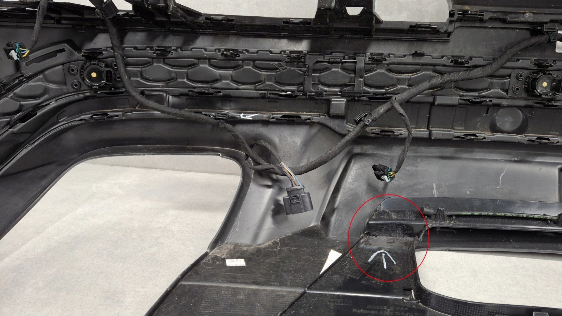 Rear bumper Audi SQ7 second facelift 4M 24- / + 6 PDC + wiring harness